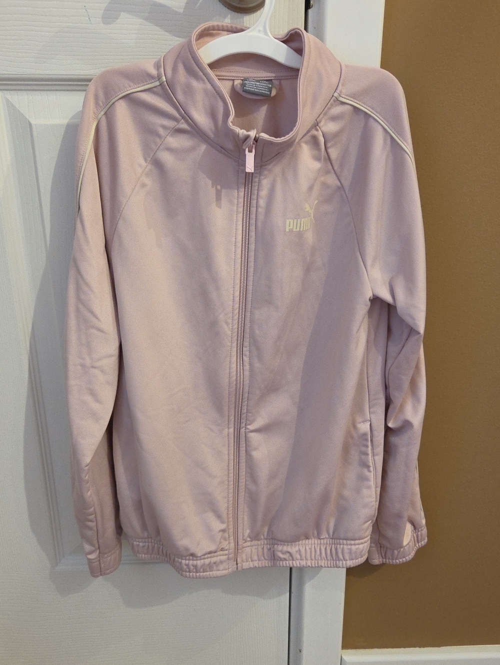 Puma Girls Light Pink Full-Zip Jacket